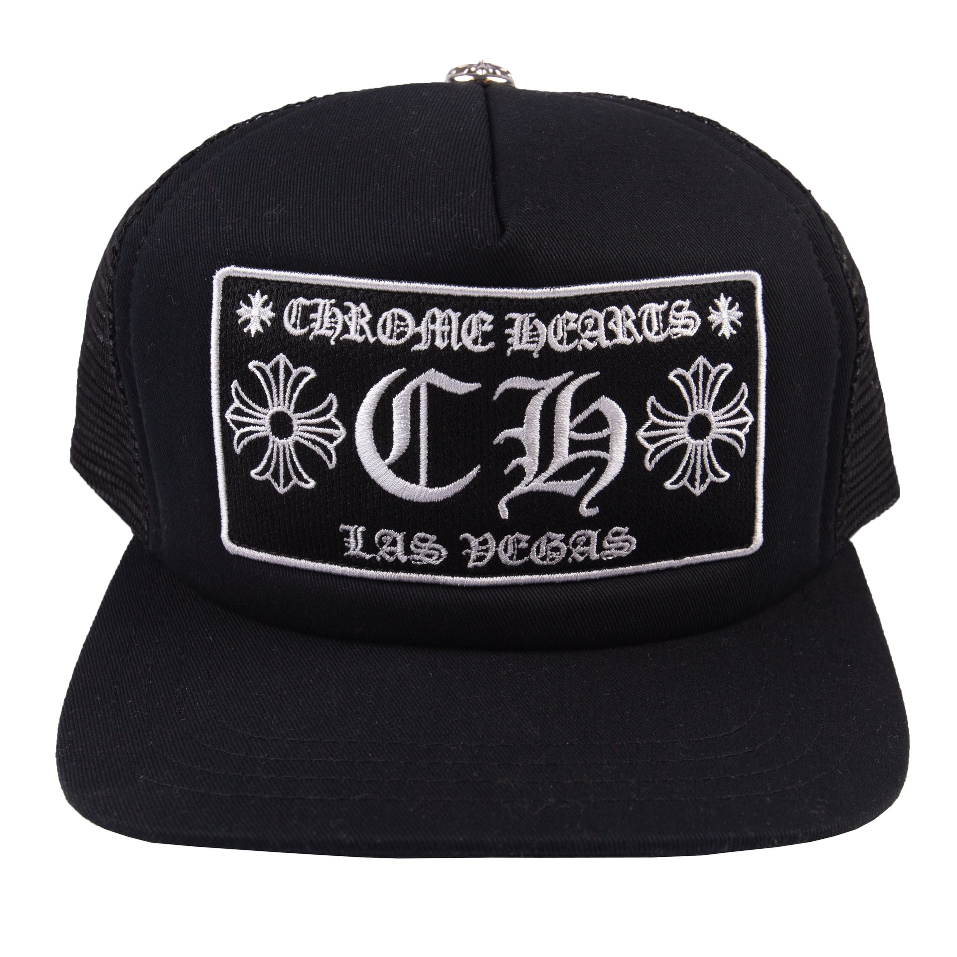 Chrome Hearts Black Las Vegas Trucker Hat