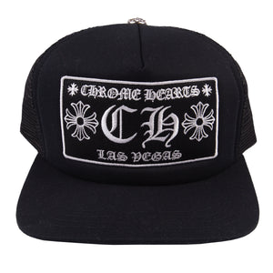 Chrome Hearts Black Las Vegas Trucker Hat