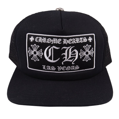 Chrome Hearts Black Las Vegas Trucker Hat
