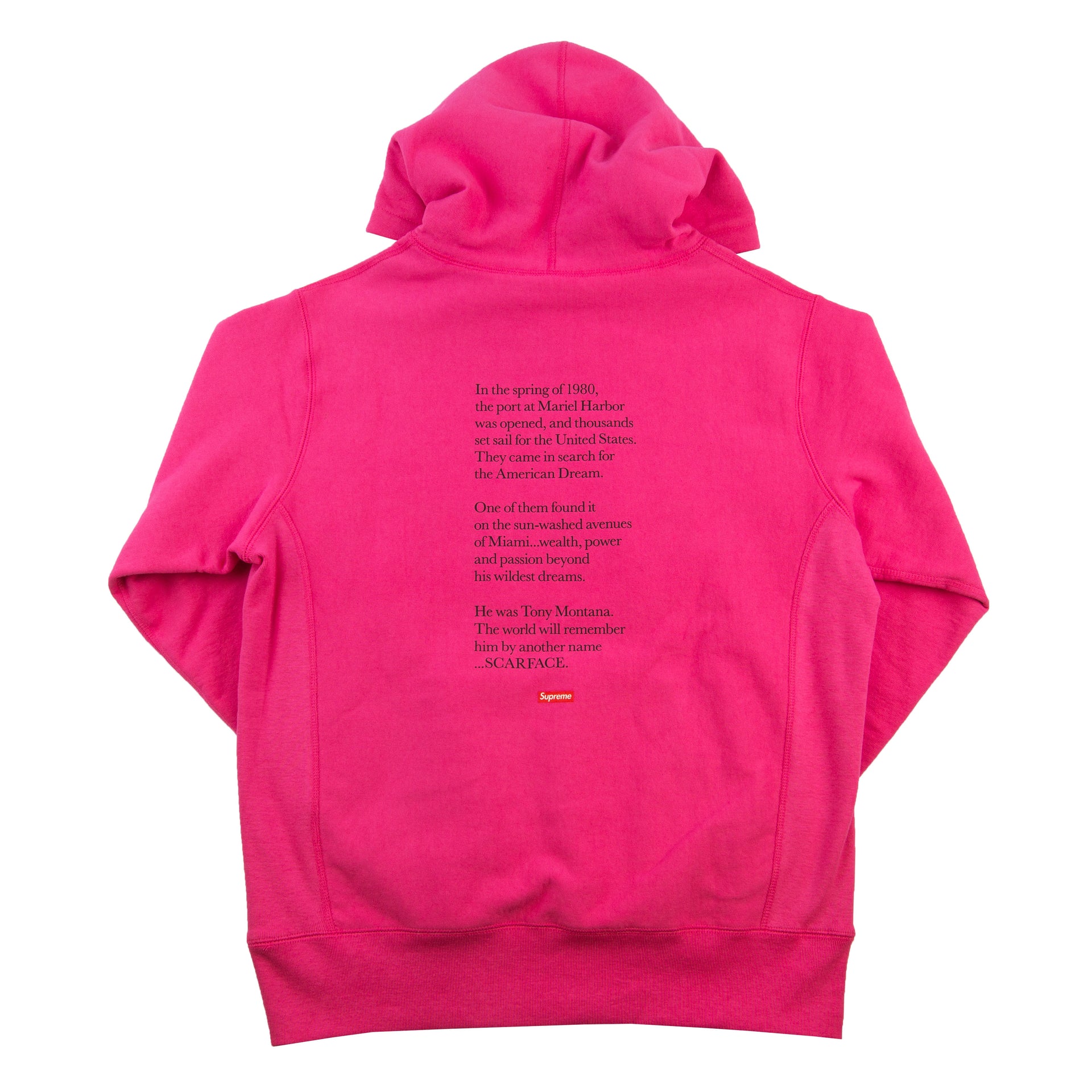 Supreme Magenta Scarface Hoodie PRE-OWNED
