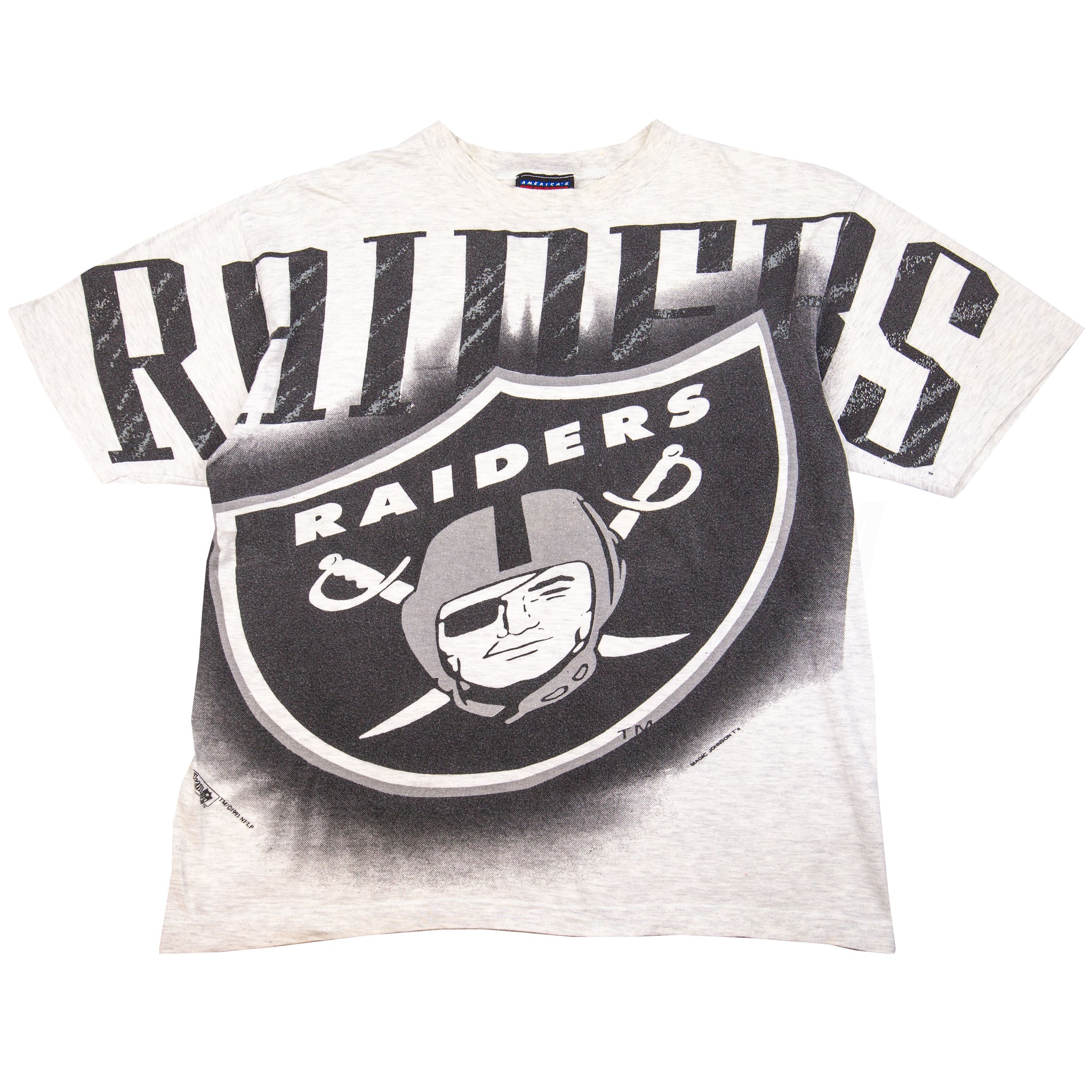 Vintage Grey Raiders Magic Johnson Tee (1993)