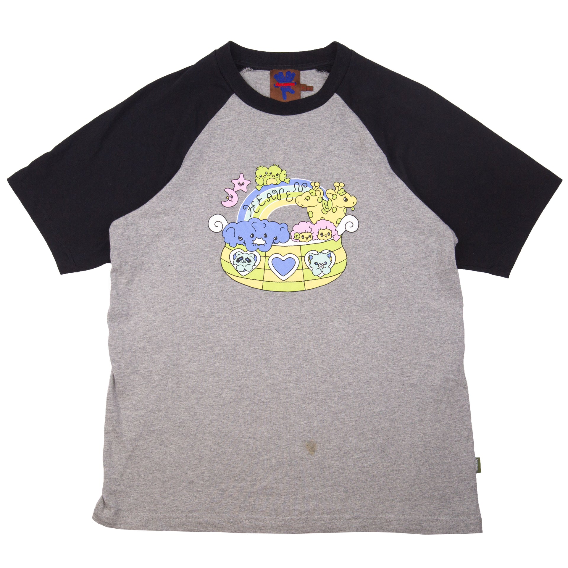 Heaven By Marc Jacobs Grey/Black Ancco Raglan Tee PRE-OWNED