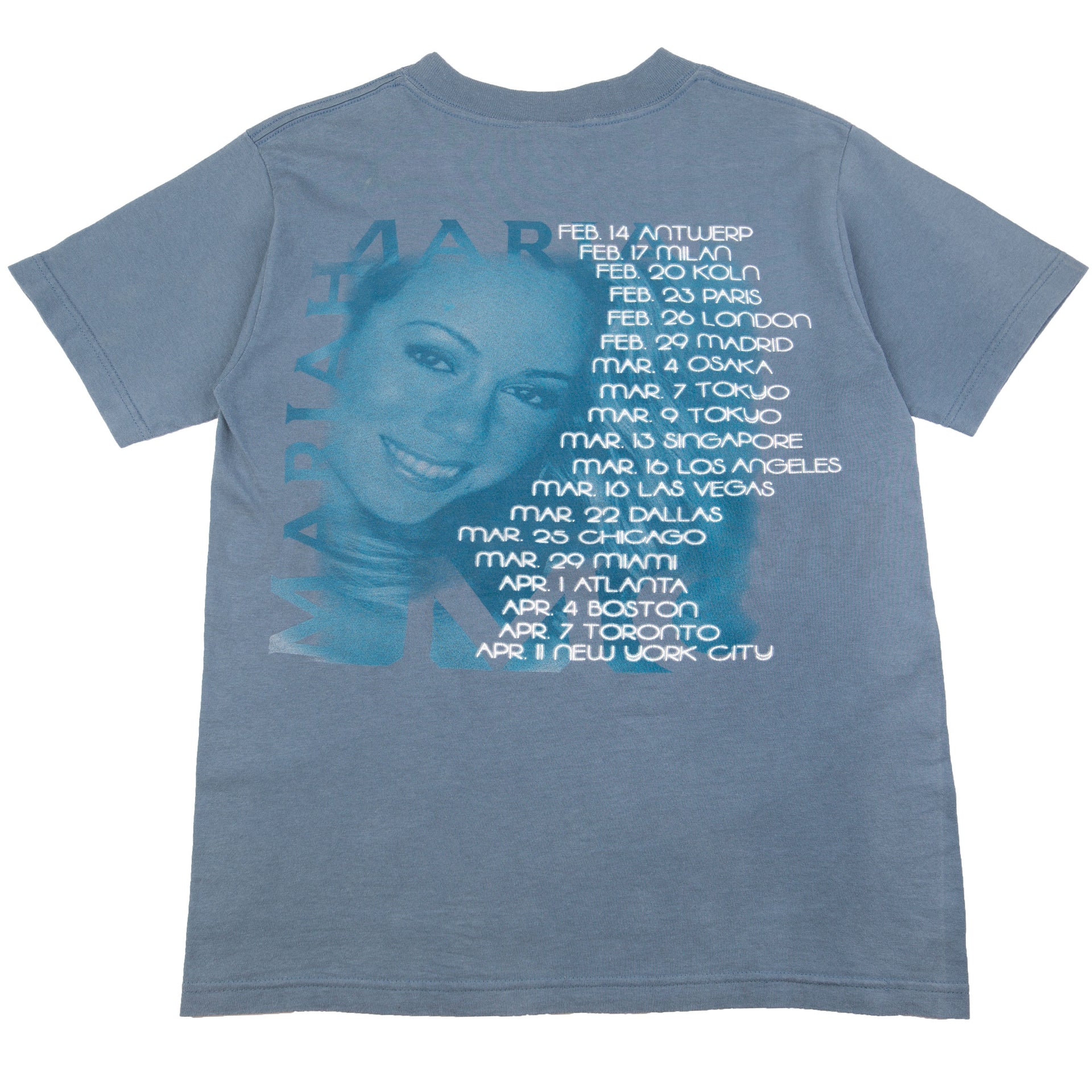 Vintage Blue Mariah Carey Rainbow Tour Tee (2000's)