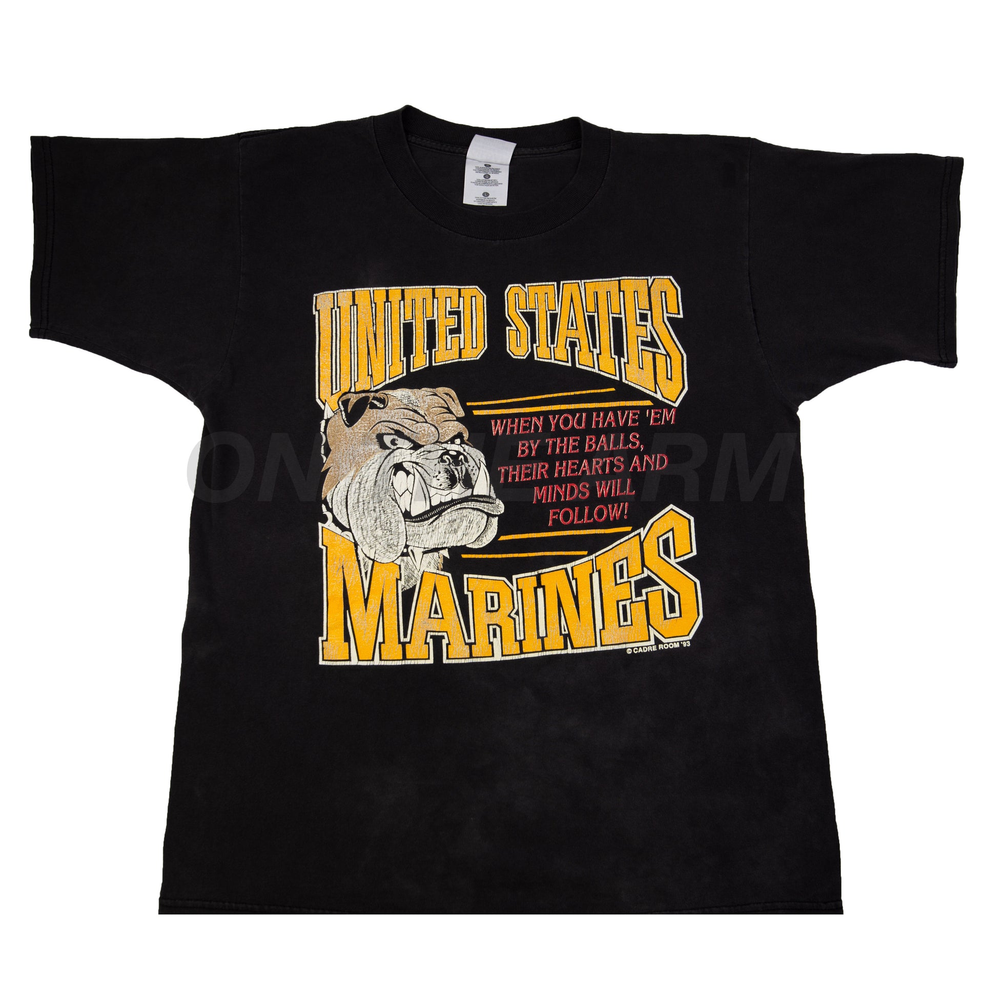 Vintage Black US Marines Bulldog Tee (1990's)