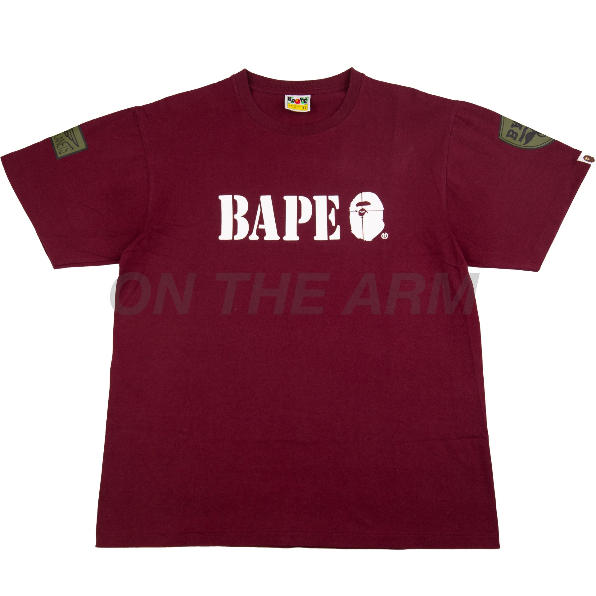 Bape Maroon Squadron Tee PRE-OWNED