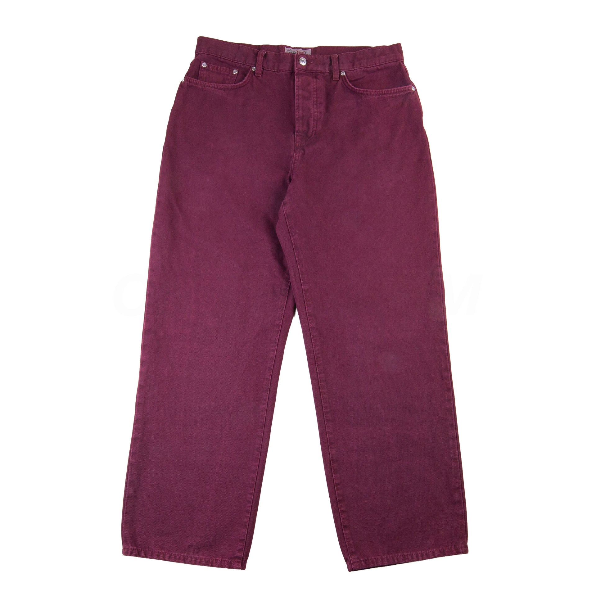 Stussy Maroon Big Ol Jeans PRE-OWNED