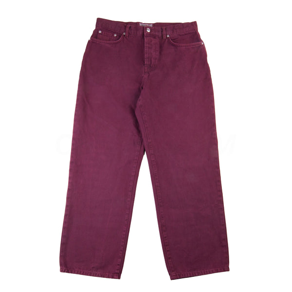 Stussy Maroon Big Ol Jeans PRE-OWNED