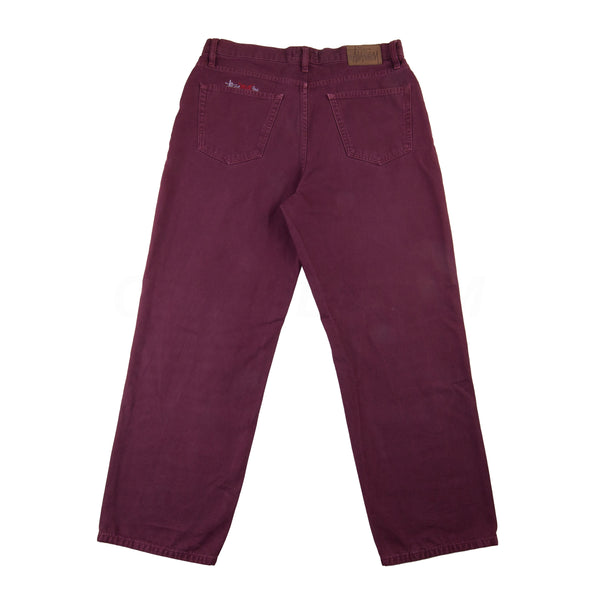 Stussy Maroon Big Ol Jeans PRE-OWNED