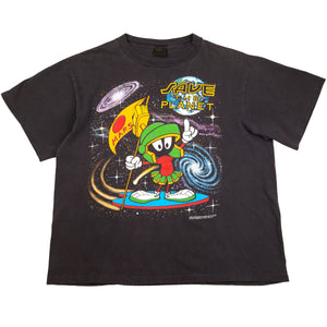 Vintage Black Marvin the Martian Save the Planet Tee (1990's)
