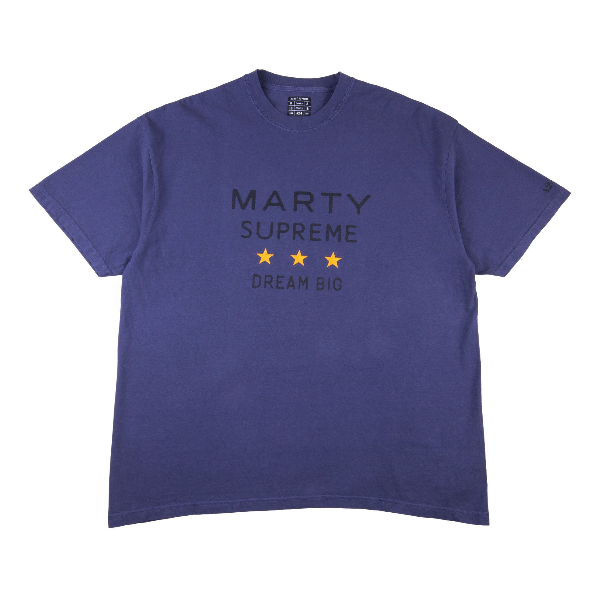 Marty Supreme Washed Navy A24 Urban Research 3 Star Tee