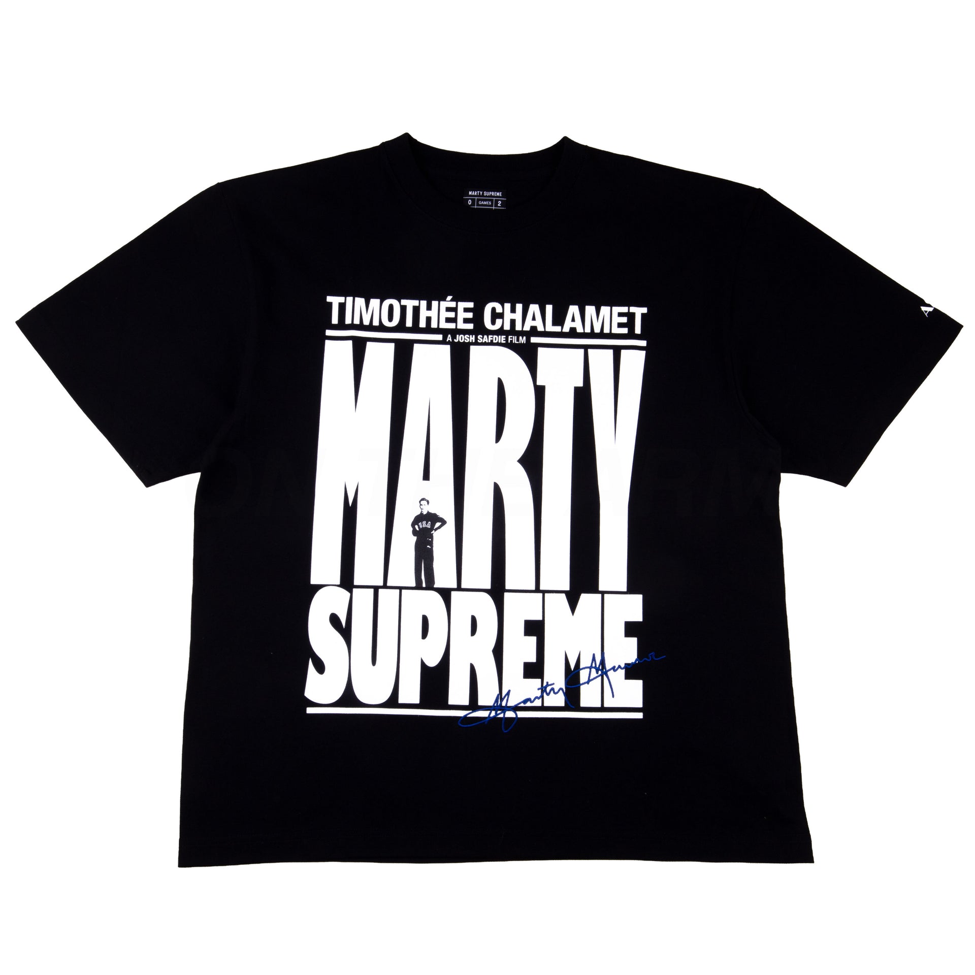 Marty Supreme Black A24 Urban Research Signature Tee