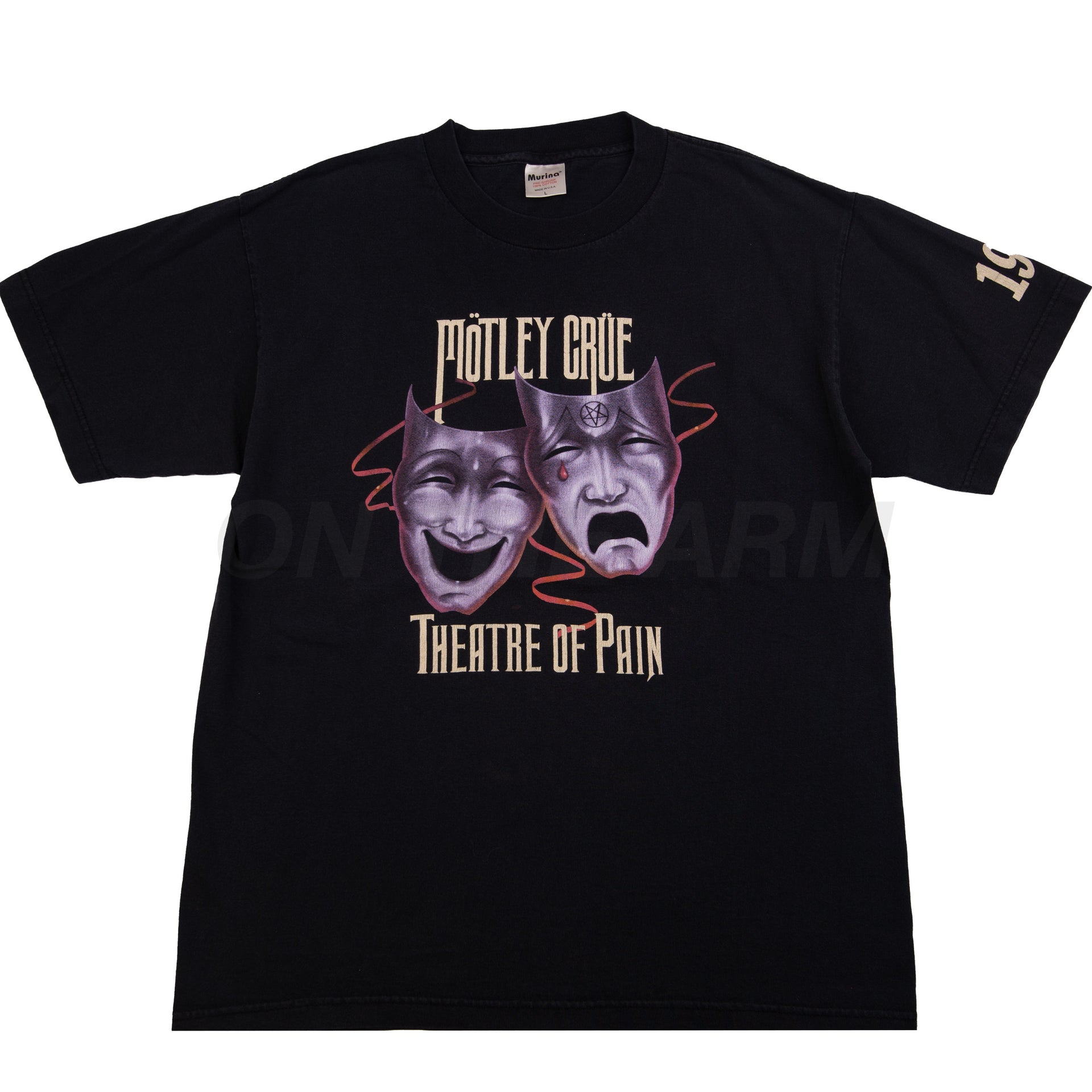 Vintage Black Motley Crue Theatre Of Pain Tee (1985)