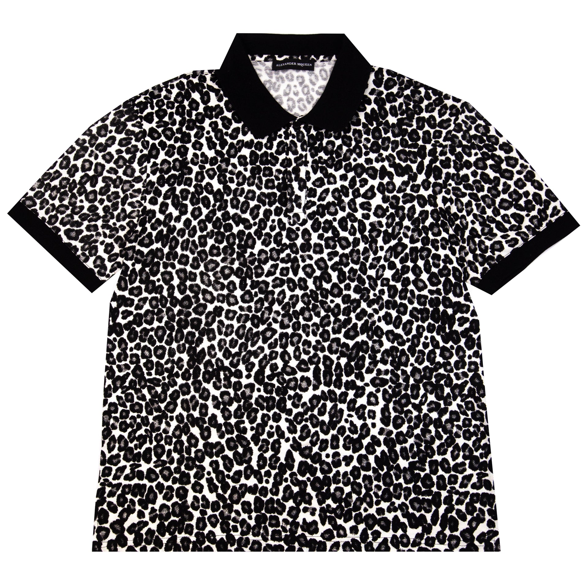 Alexander McQueen Leopard Polo PRE-OWNED