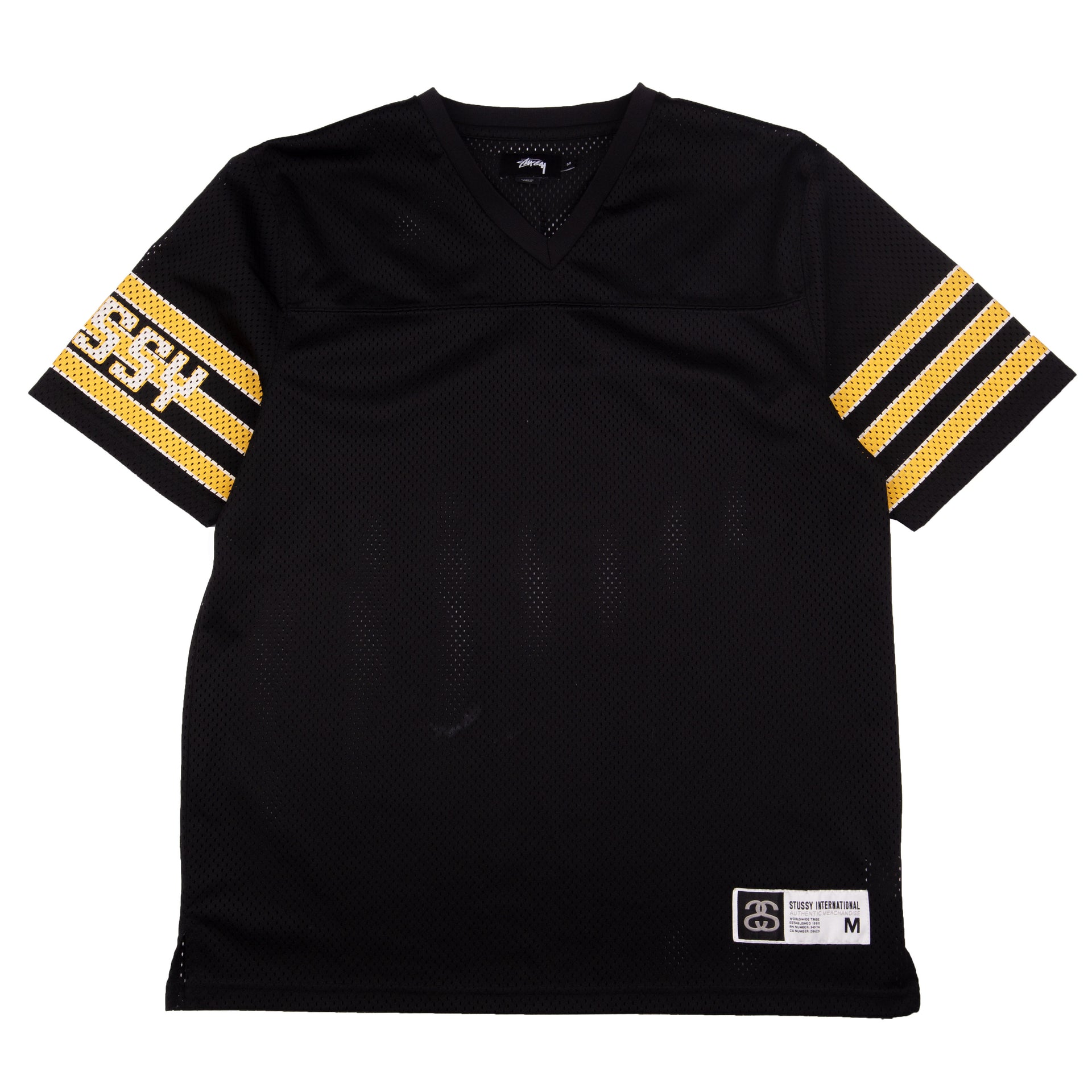 Stussy Black Mesh Football Jersey PRE-OWNED