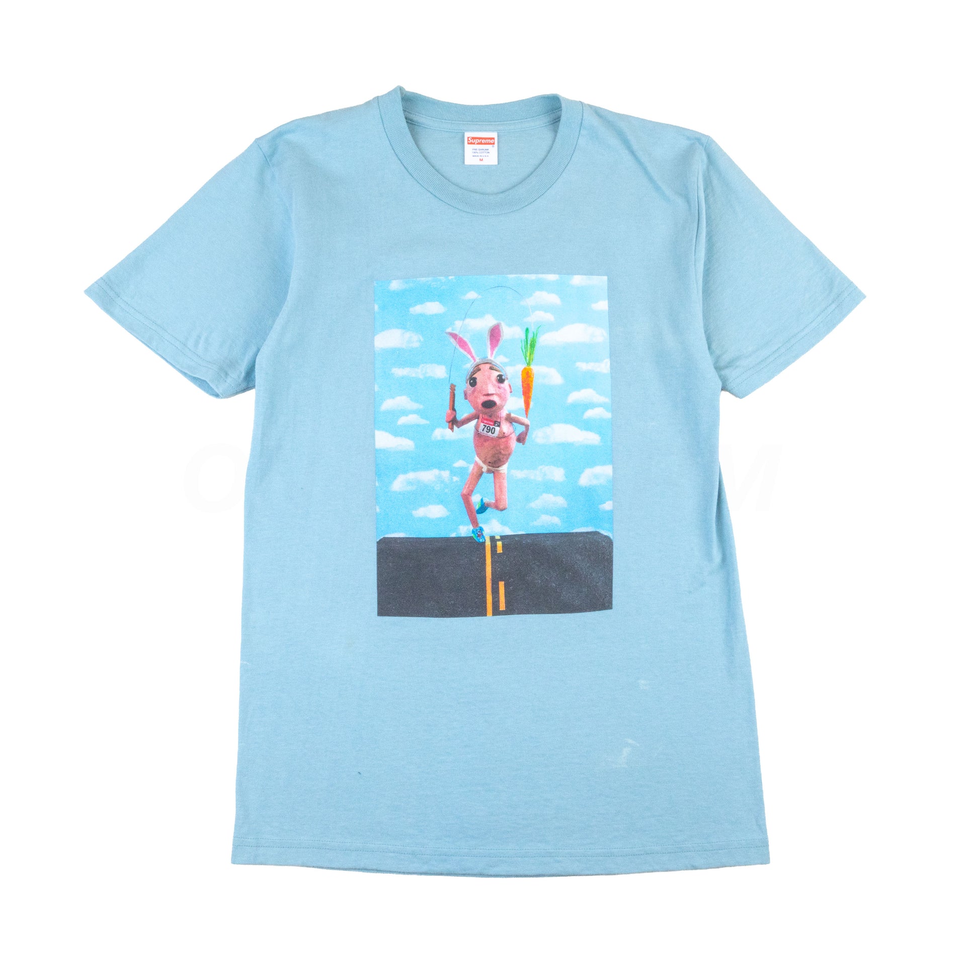 Supreme Slate Blue Mike Hill Runner Tee PRE-OWNED