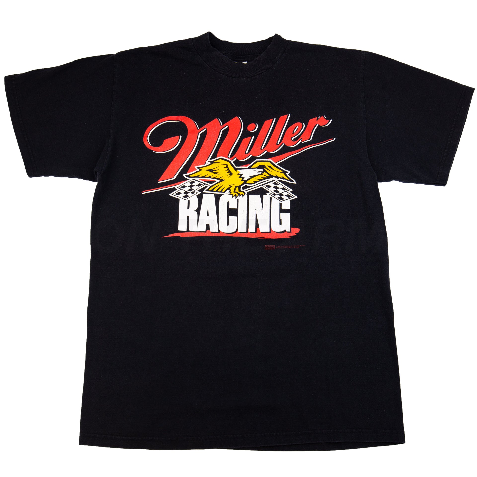 Vintage Black Miller Lite Racing Tee (2000)