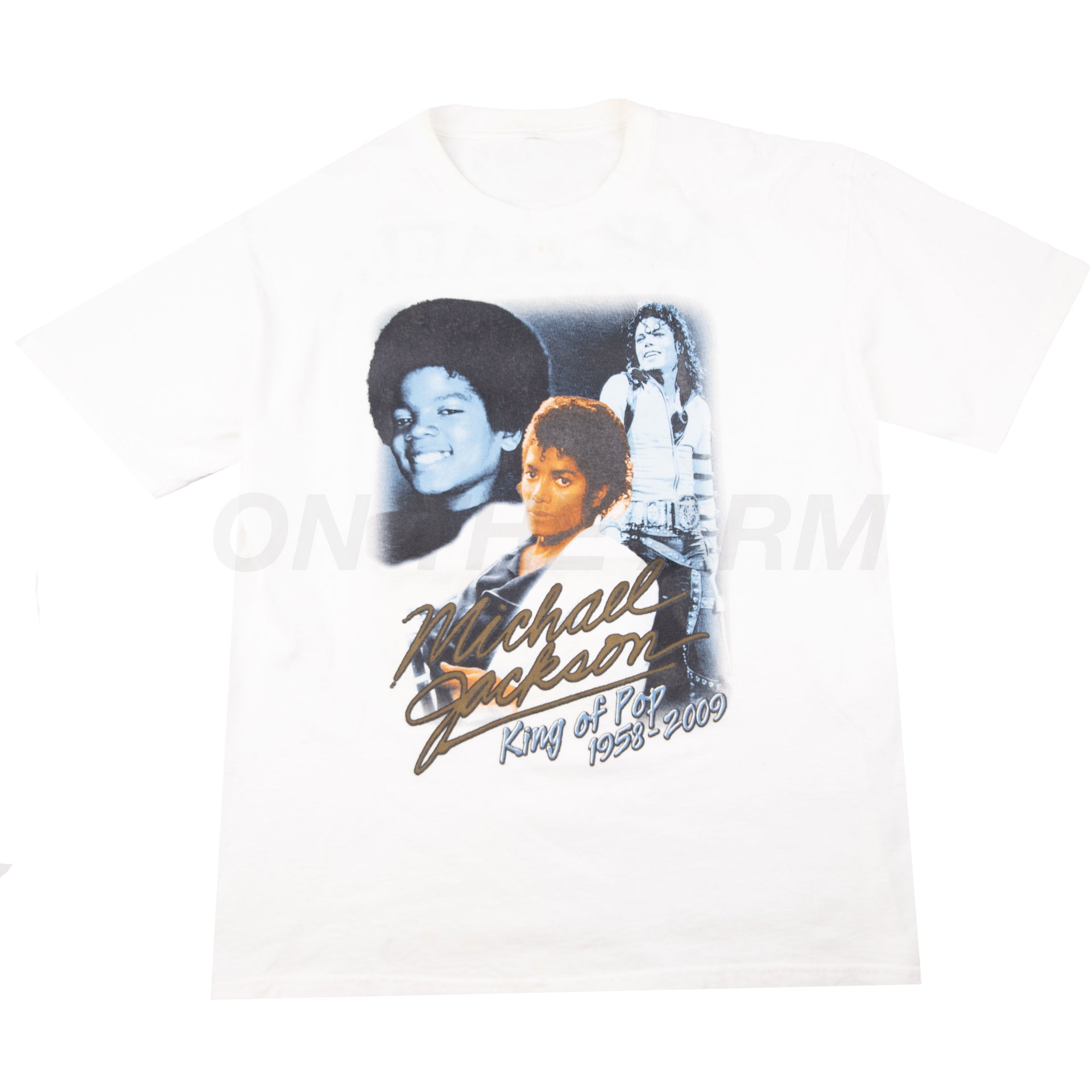 Vintage White MJ King Of Pop Tee (2000)