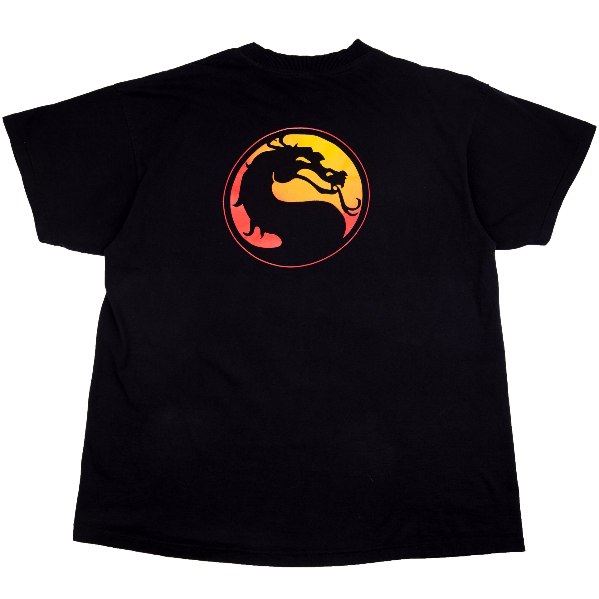 Vintage Black Mortal Kombat Blood & Thunder Promo Tee (1994)