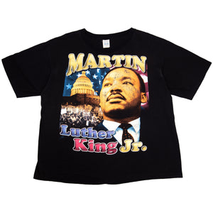 Vintage Black MLK Malcolm X Bootleg Rap Tee (1990's)