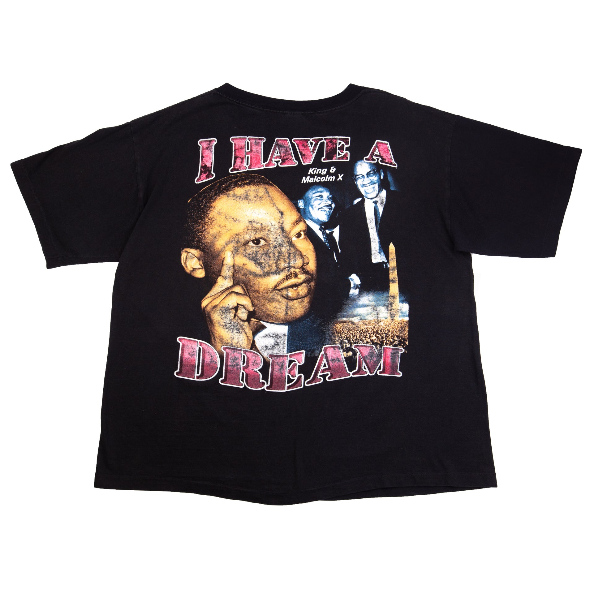 Vintage Black MLK Malcolm X Bootleg Rap Tee (1990's)