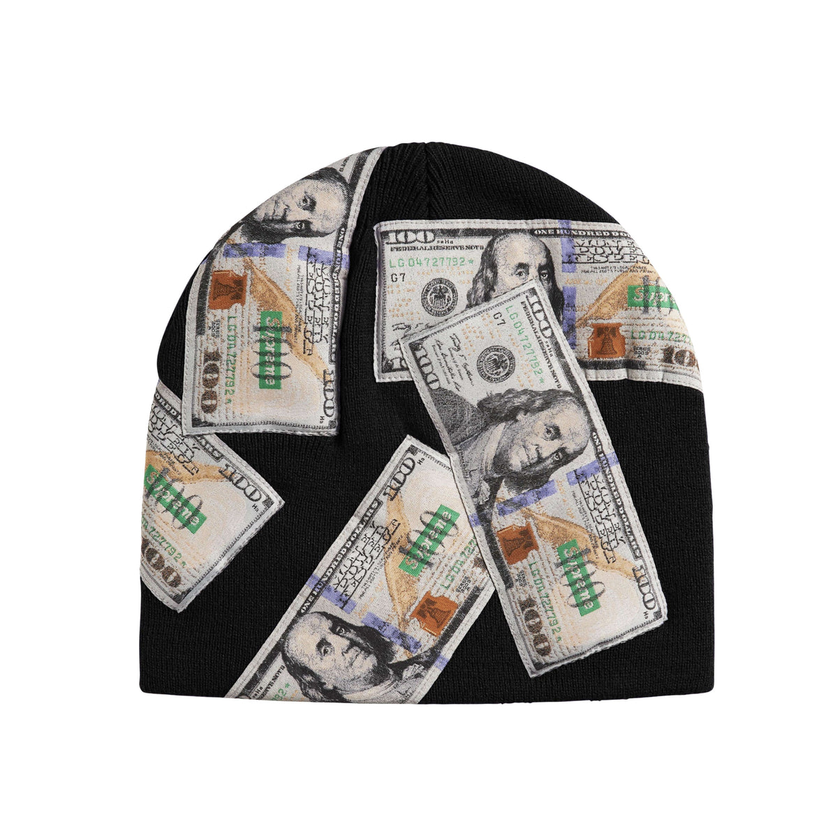 Supreme Black Money Beanie