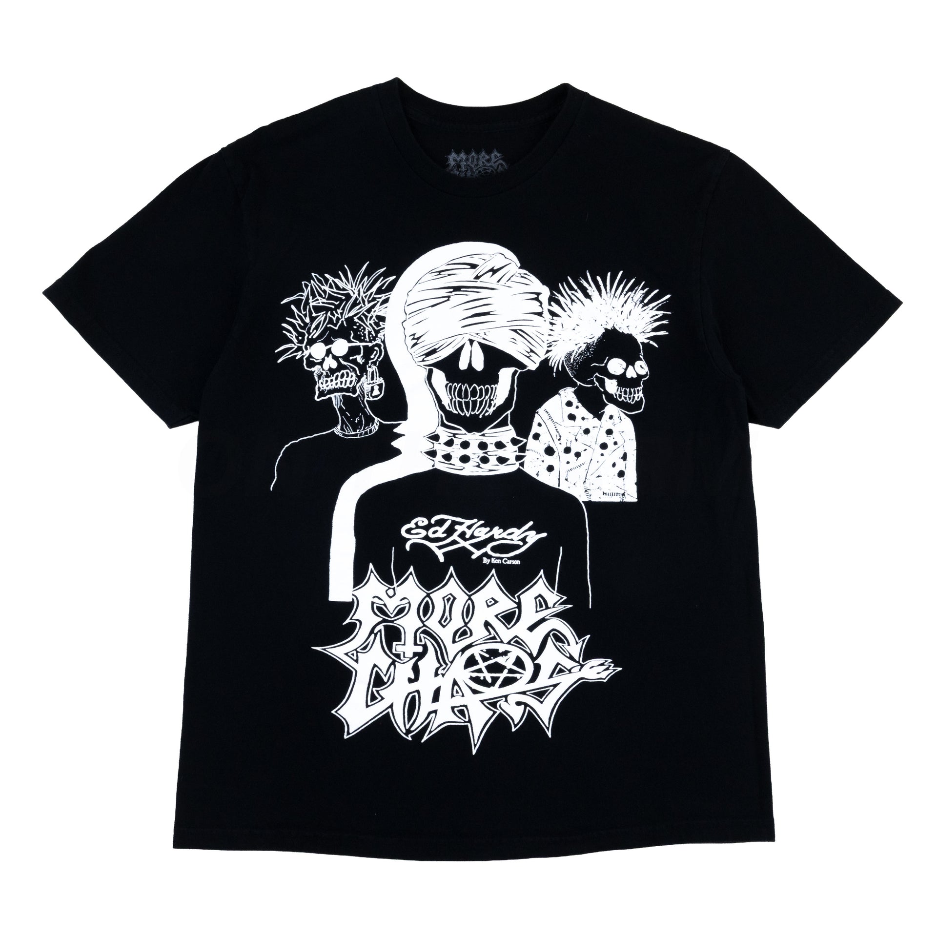 Ken Carson Black Ed Hardy More Chaos Tee PRE-OWNED