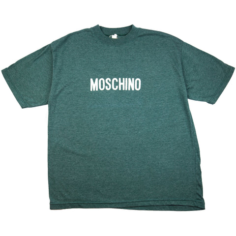 Vintage Green Moschino Spellout Tee (1980's)