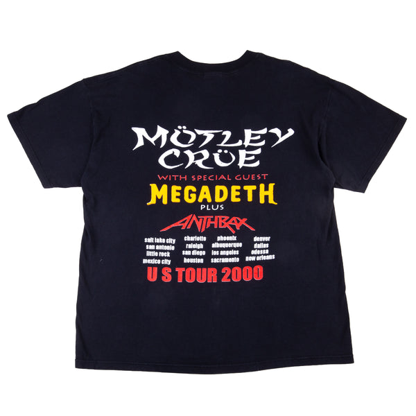 Vintage Black Motley Crue Maximum Rock Tour Tee (2000)