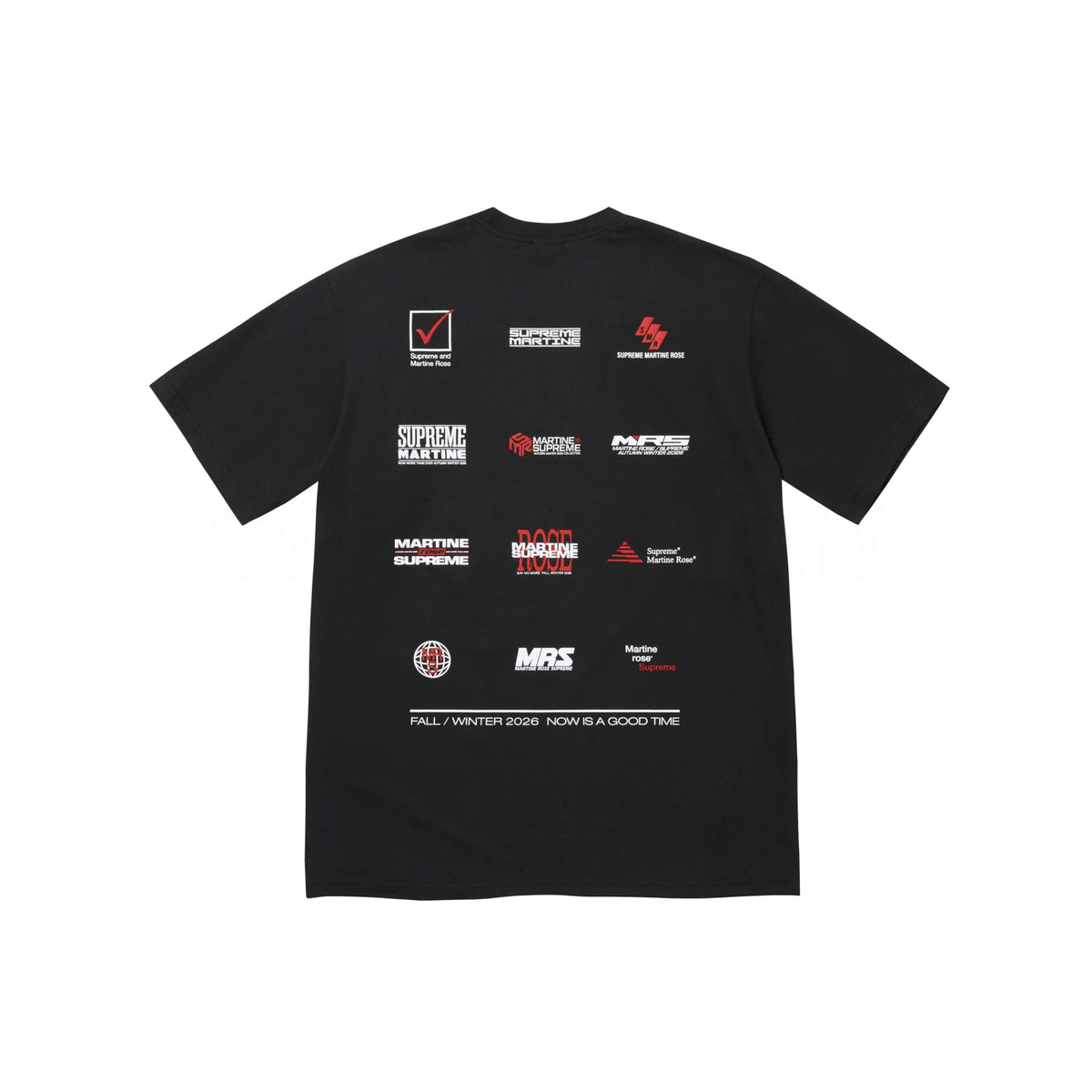 Supreme Black Martine Rose Now Tee