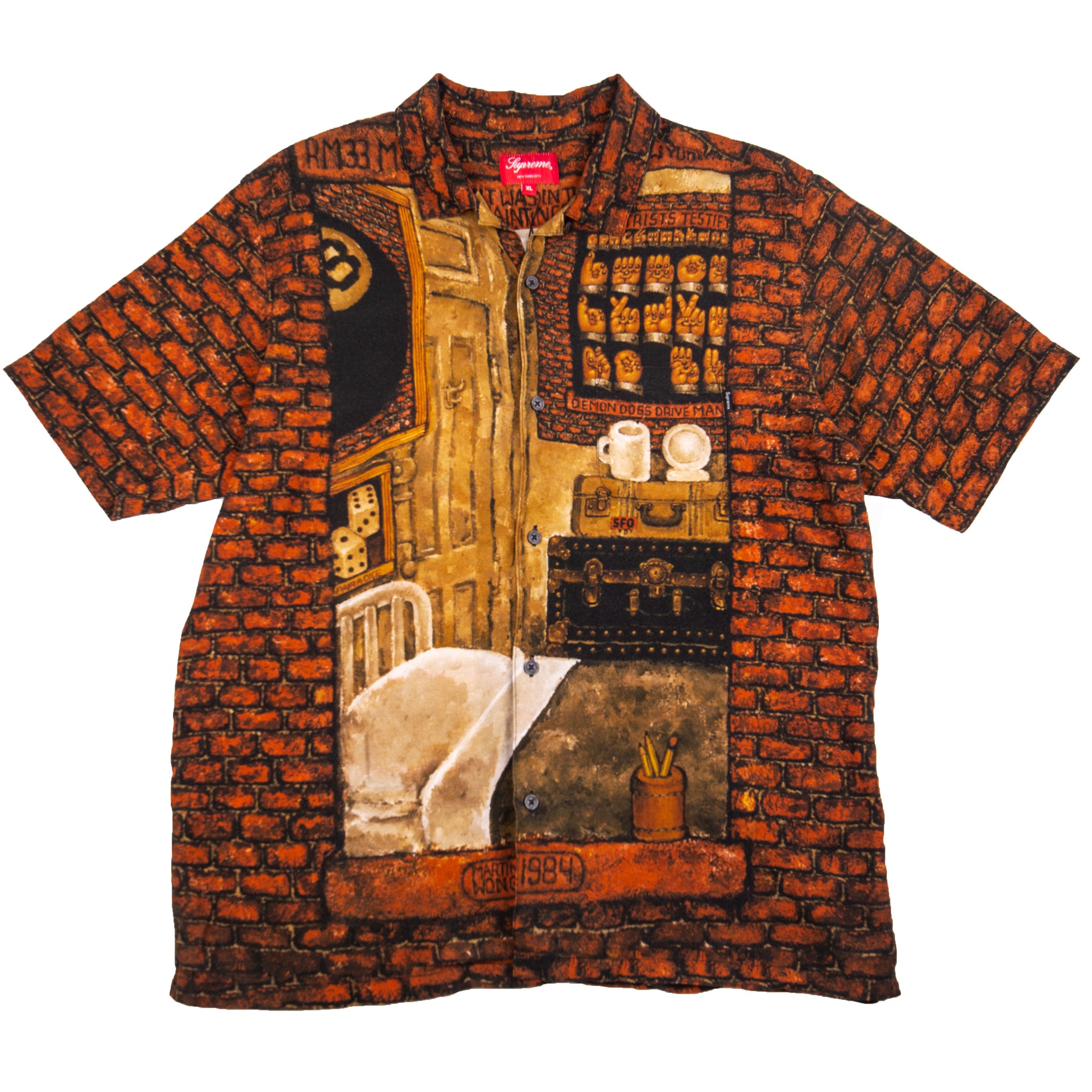 Supreme Martin Wong Rayon Shirt PRE-OWNED