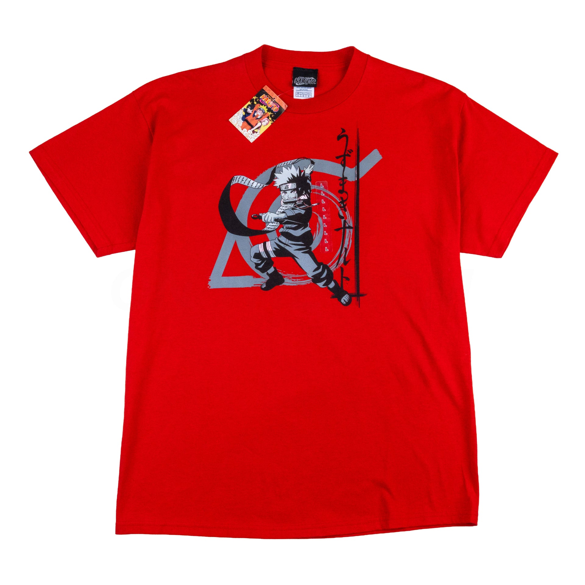 Vintage Red Naruto Scroll Tee (2002)