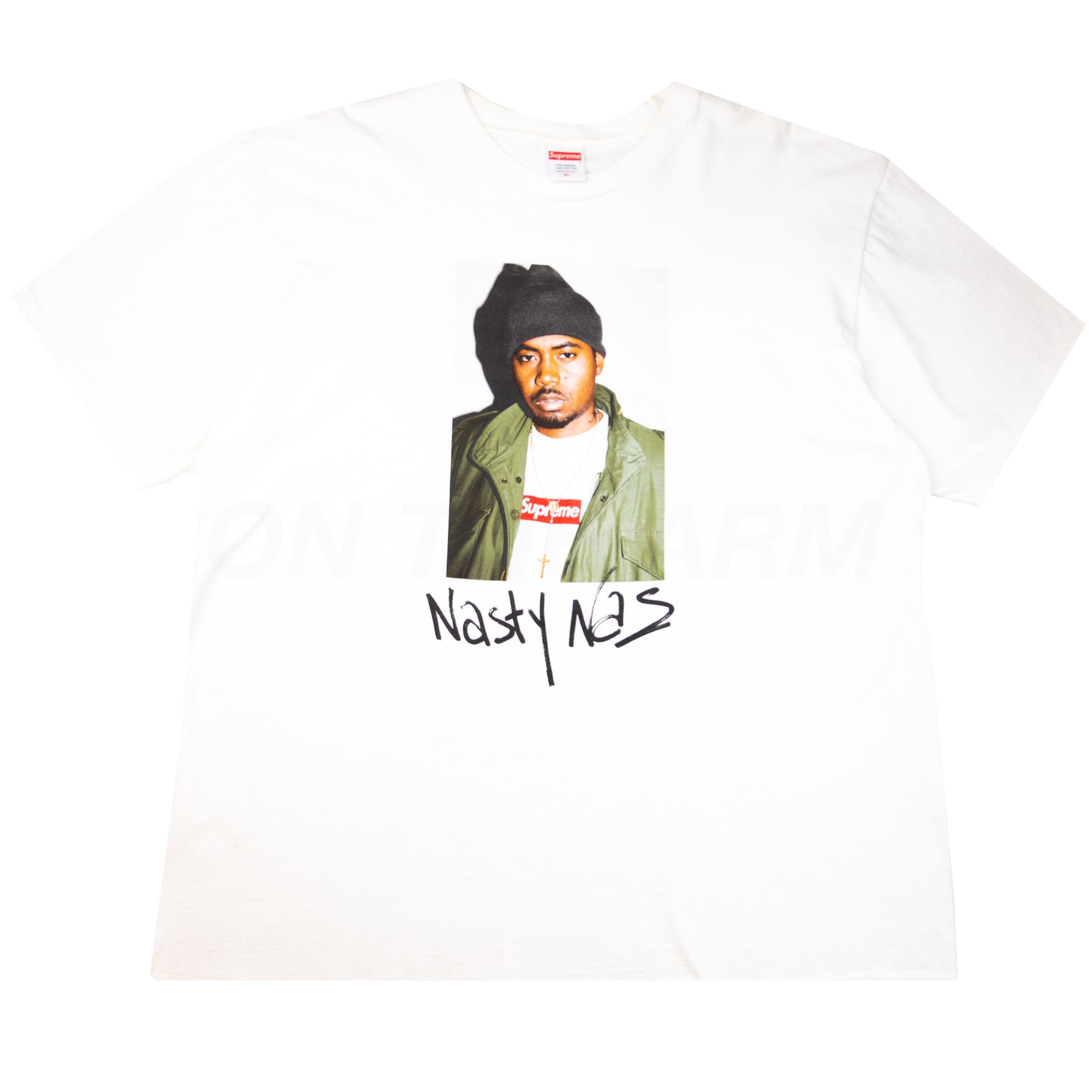 Supreme White Nas Photo Tee PRE-OWNED