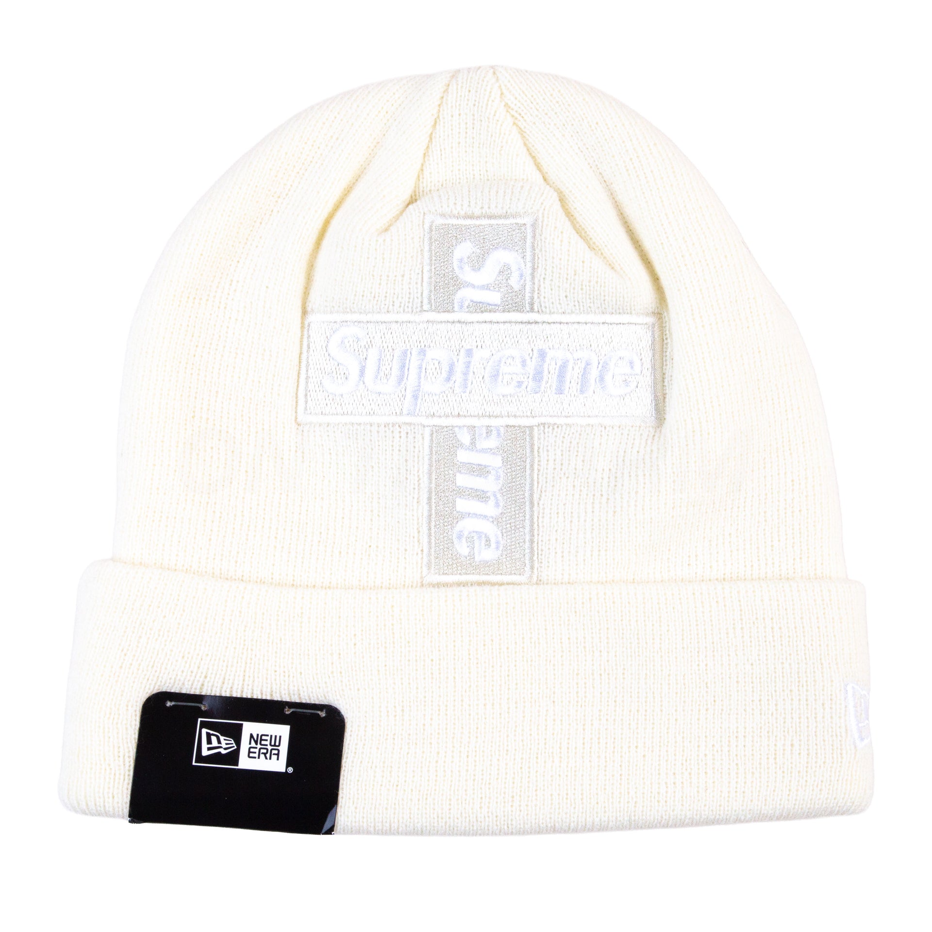 Supreme Natural Cross Box Logo Beanie