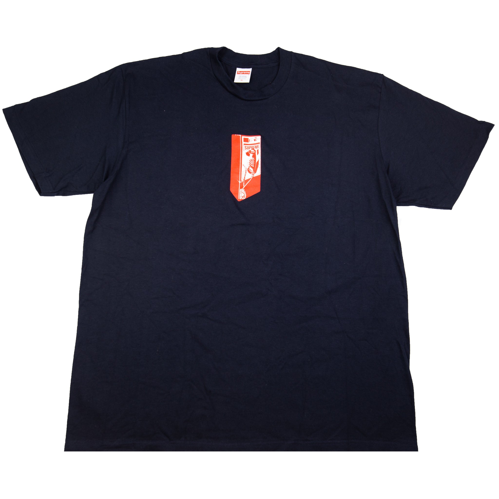 Supreme Navy Payphone Tee