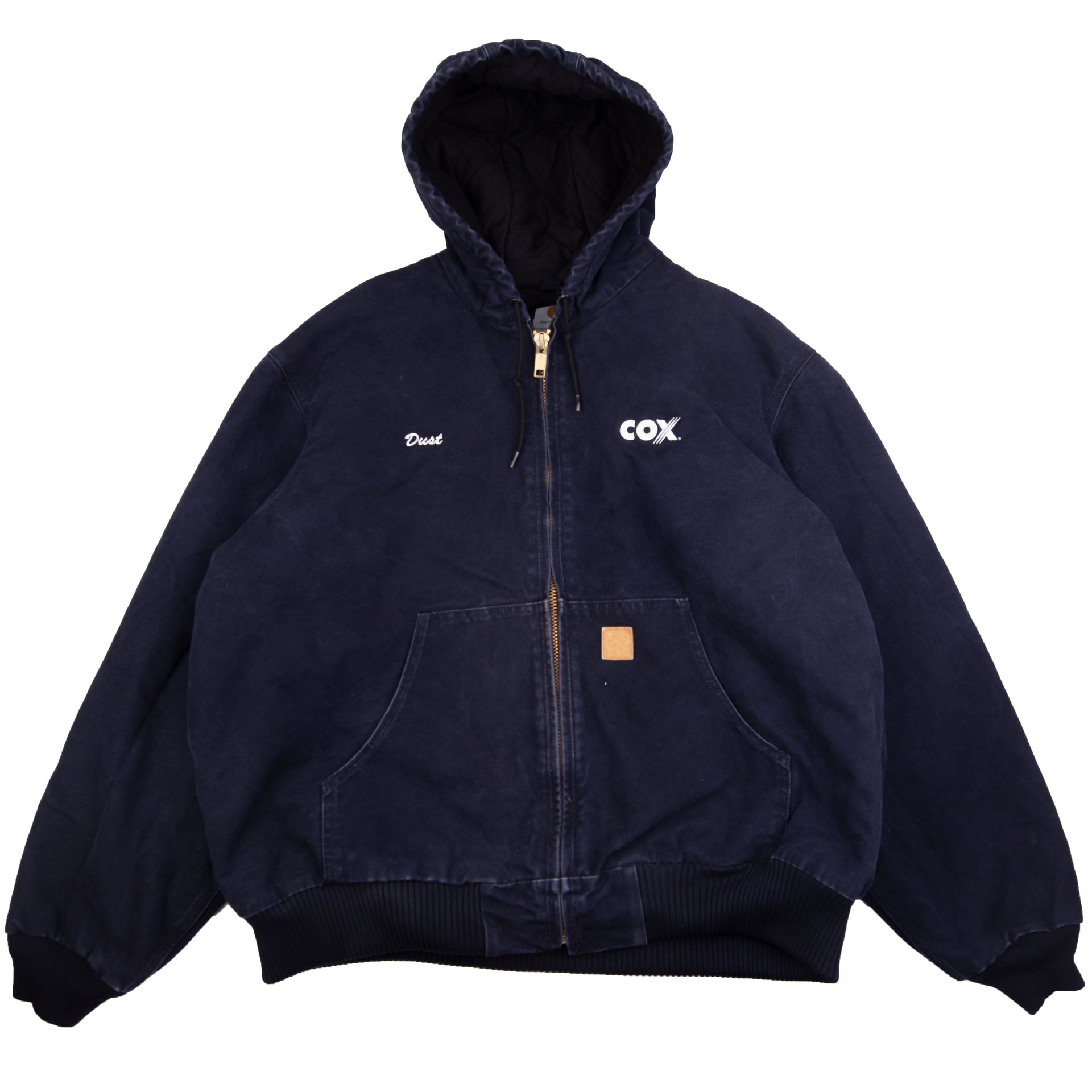Vintage Navy Carhartt Hooded Work Jacket (2000's)