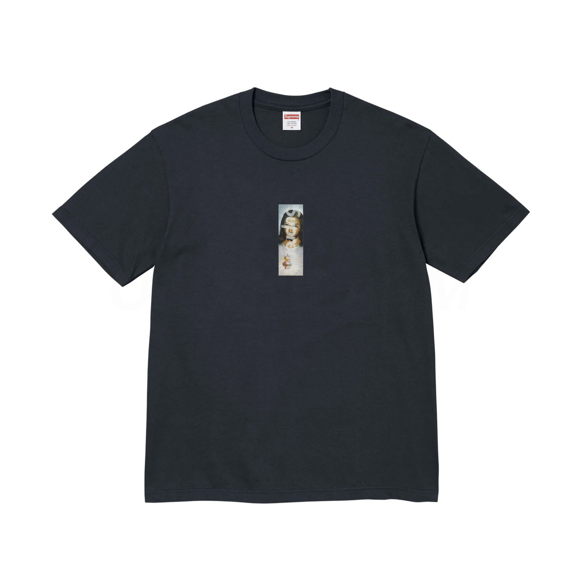 Supreme Navy Prayer Card Box Logo Tee