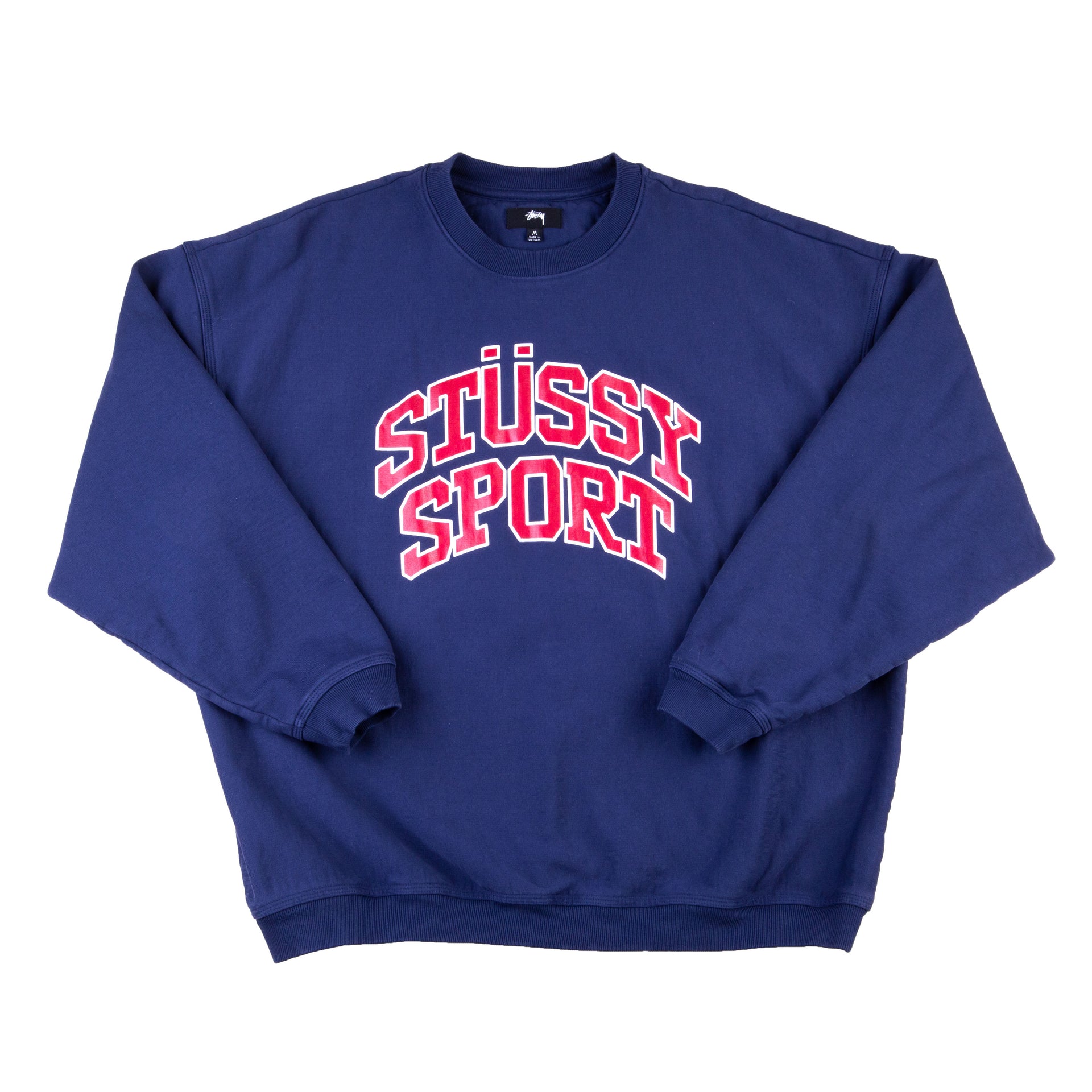 Stussy Navy Stussy Sport Crew PRE-OWNED