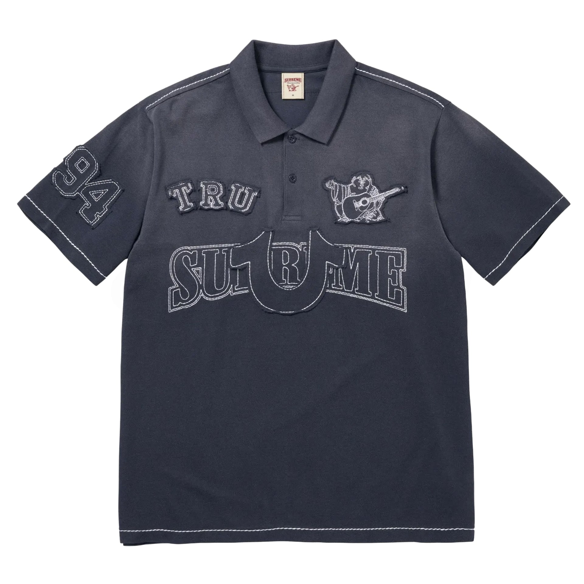 Supreme Navy True Religion Applique Polo