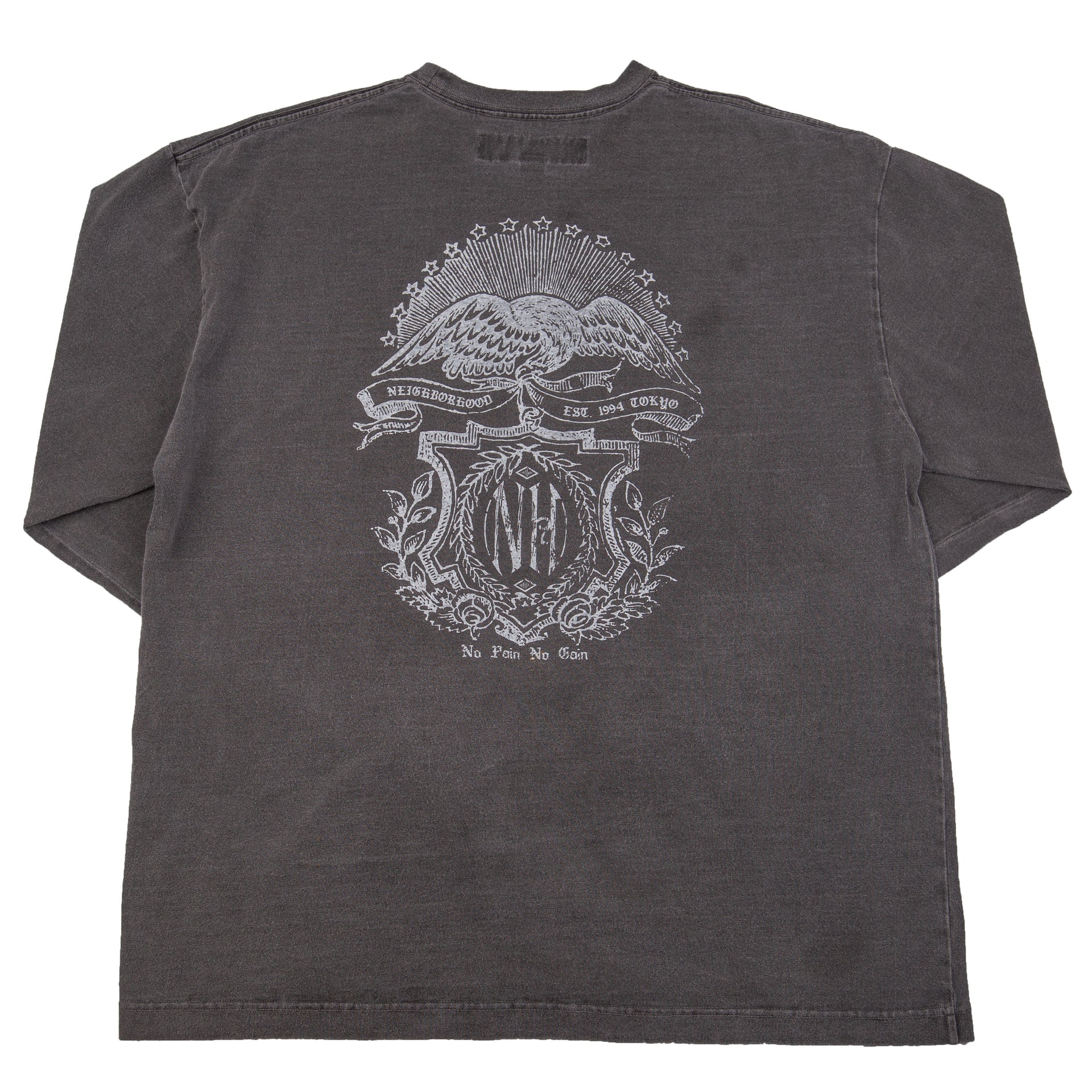 Neighborhood Washed Black No Pain No Gain L/S PRE-OWNED