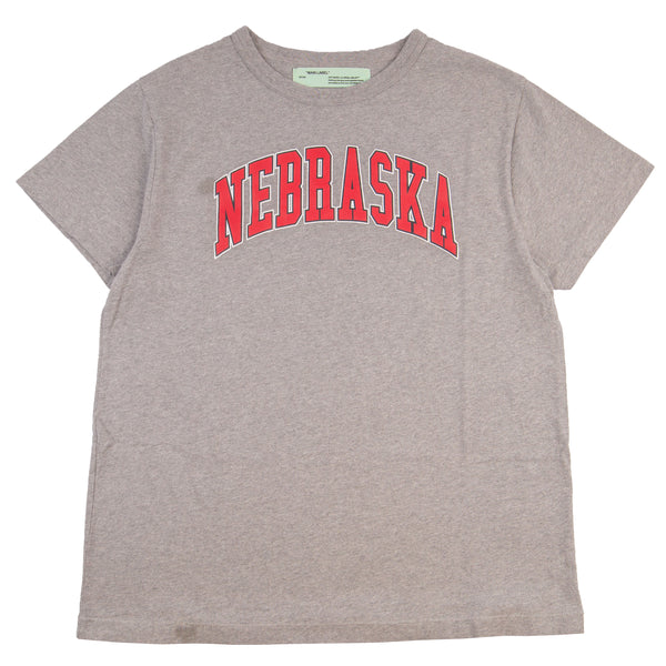 Off-White Grey Nebraska Tee PRE-OWNED