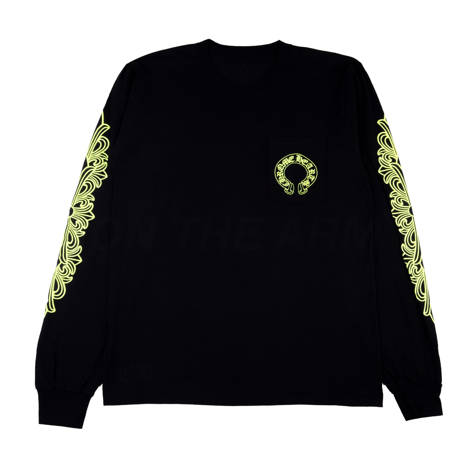 Chrome Hearts Black/Neon Lime Horseshoe L/S