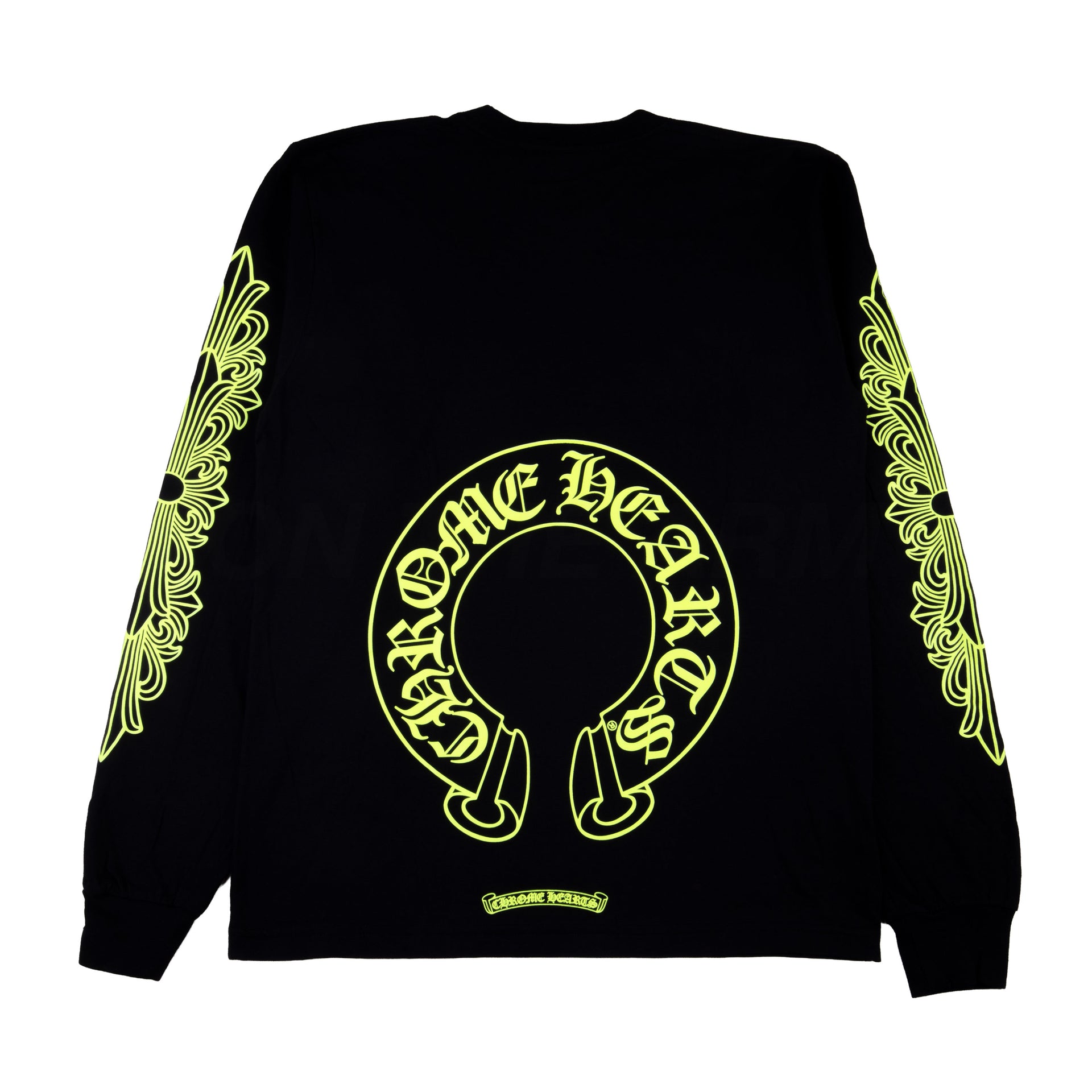 Chrome Hearts Black/Neon Lime Horseshoe L/S