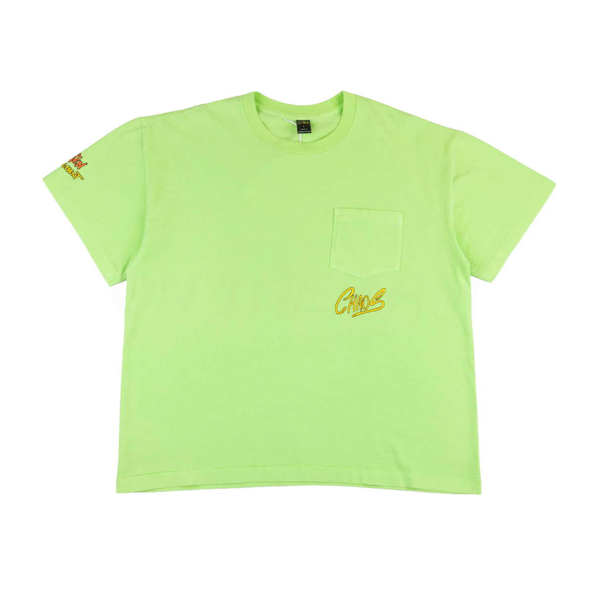 Matty Boy Neon Green Anti Promo Pocket Tee