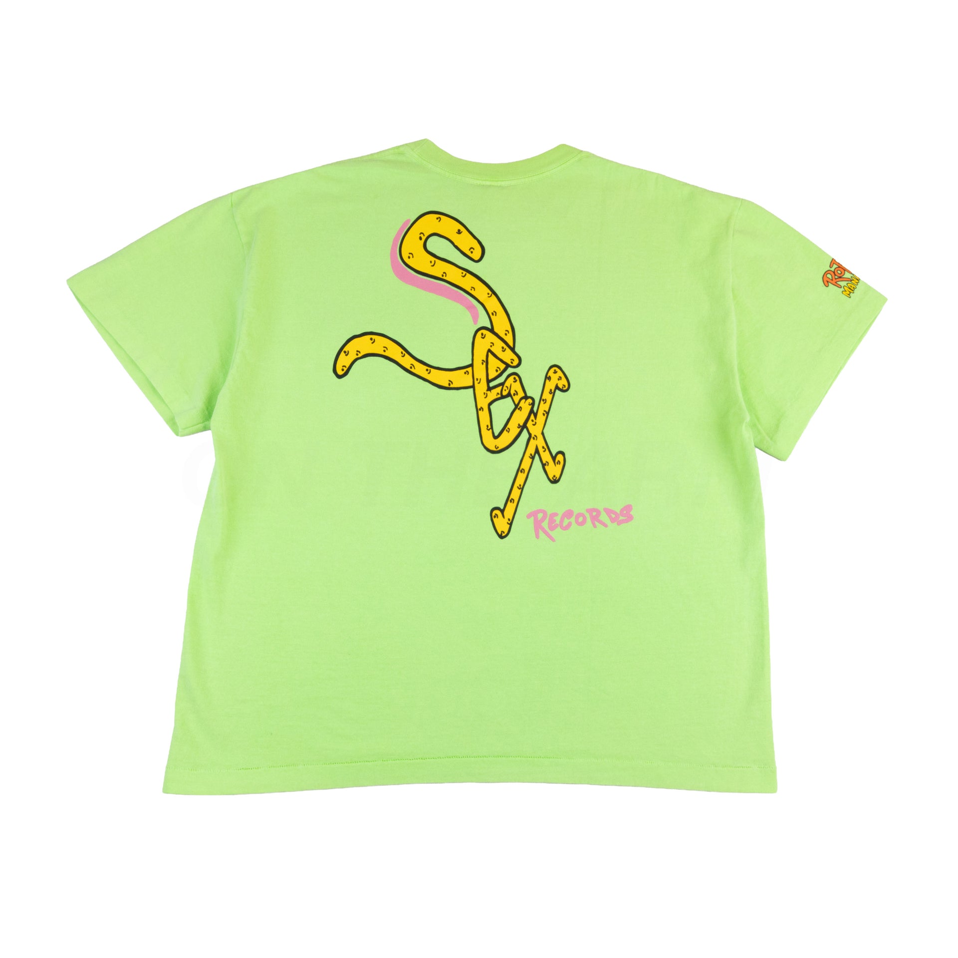 Matty Boy Neon Green Anti Promo Pocket Tee