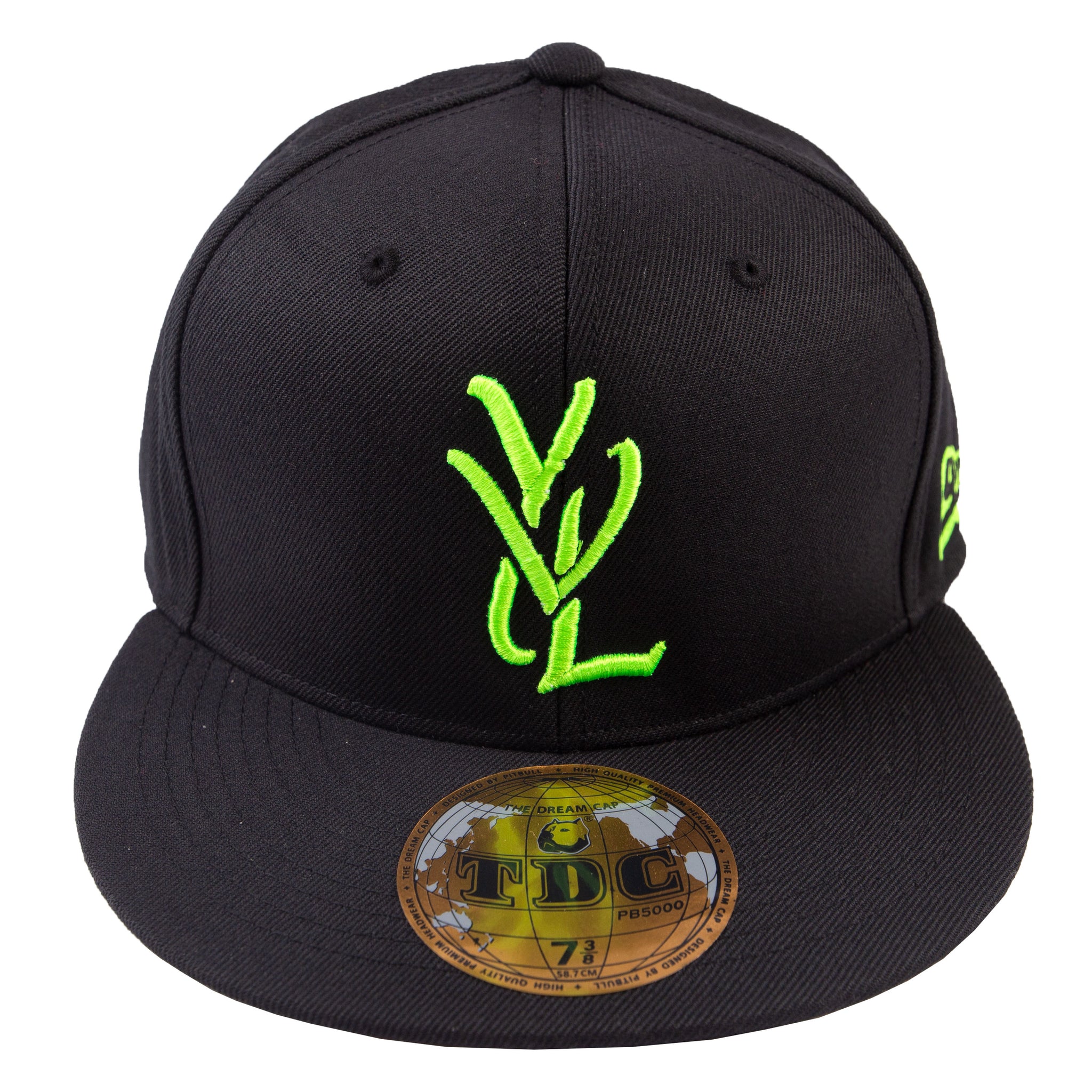 Playboi Carti Black/Neon YVL Fitted Hat