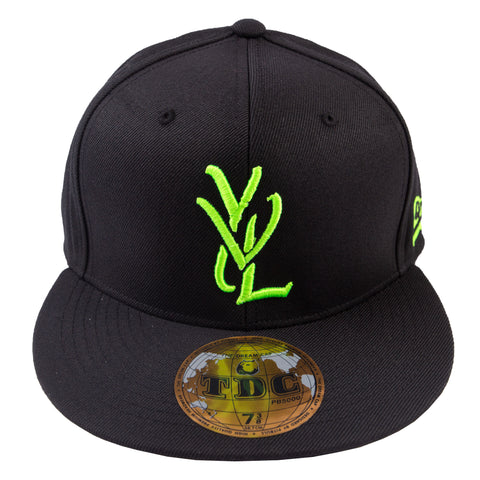 Playboi Carti Black/Neon YVL Fitted Hat