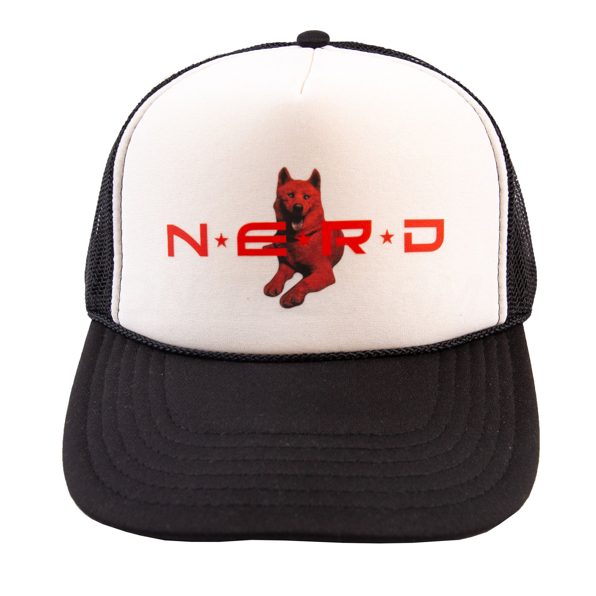 N*E*R*D Black Dog Trucker Hat PRE-OWNED