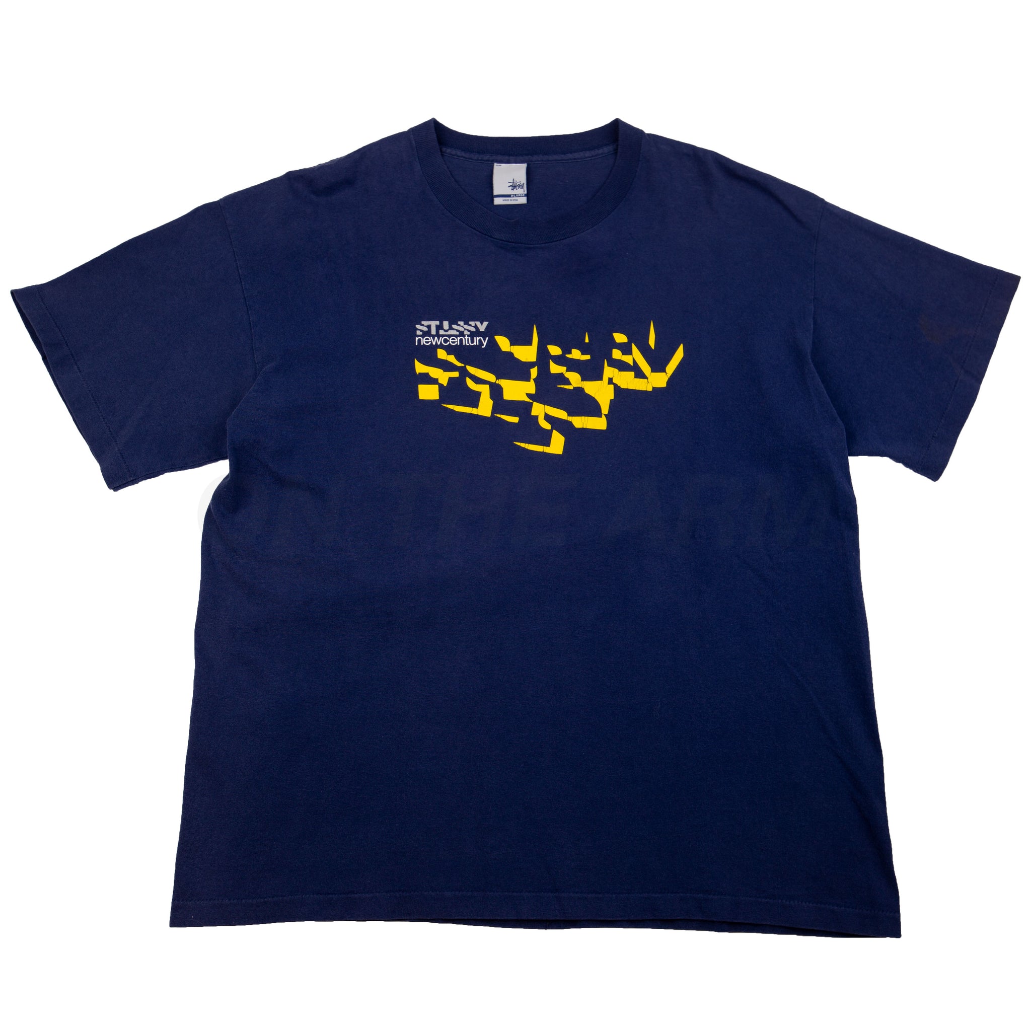 Stussy Navy New Century Tee (2000) PRE-OWNED