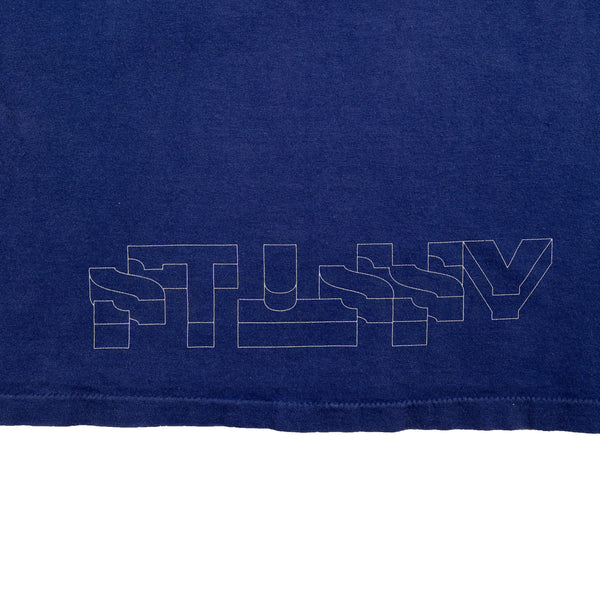 Stussy Navy New Century Tee (2000) PRE-OWNED