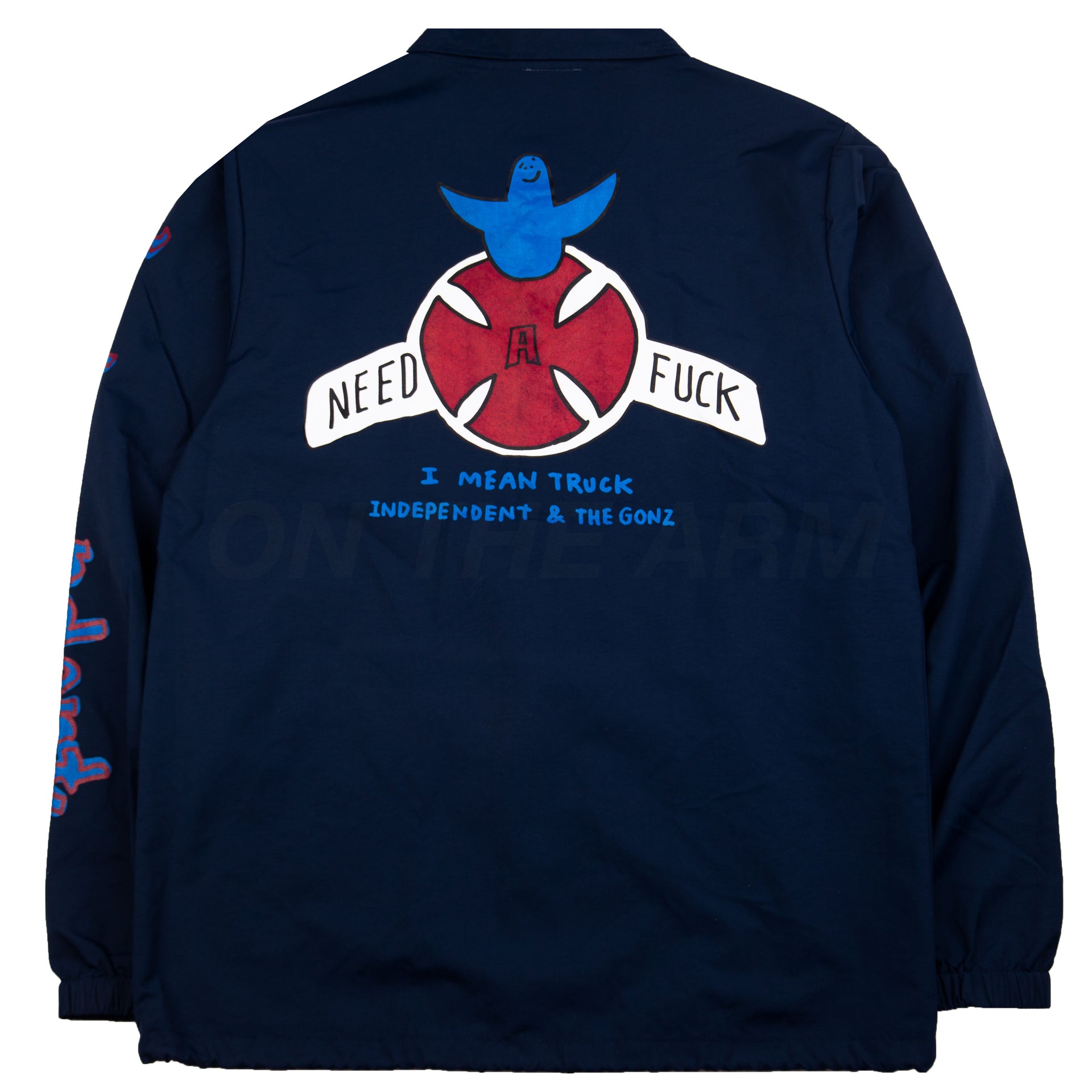 Independent Trucks Co. Navy Mark Gonzales Coaches Jacket PRE OWNED